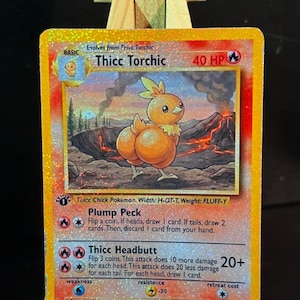 Thicc torchic pokemon card handmade