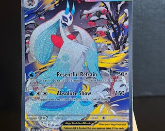 Mega Froslass EX Pokémon-Karte, handgefertigt, Aufgestiegene Helden