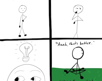 Toca un poco de hierba - pegatina