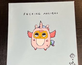 Nuggie triste X Unicornio mágico