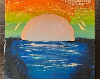 Atardecer ardiente - Perspectiva de Raindow (Color)
