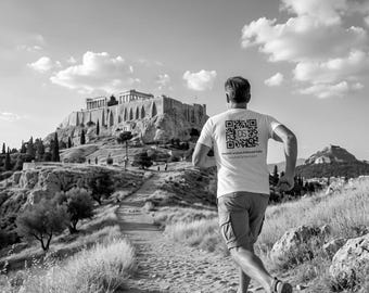 Stoic Quote of the Day Tee | Scan QR Code for Daily Philosophy | Marcus Aurelius Shirt | Mindfulness Gift | Stoicism Tee | Philosophy Gift