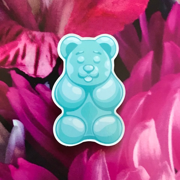 Teal Gummy Bear Needle Minder