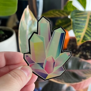 Glow-in-the-Dark Sticker - Crystals