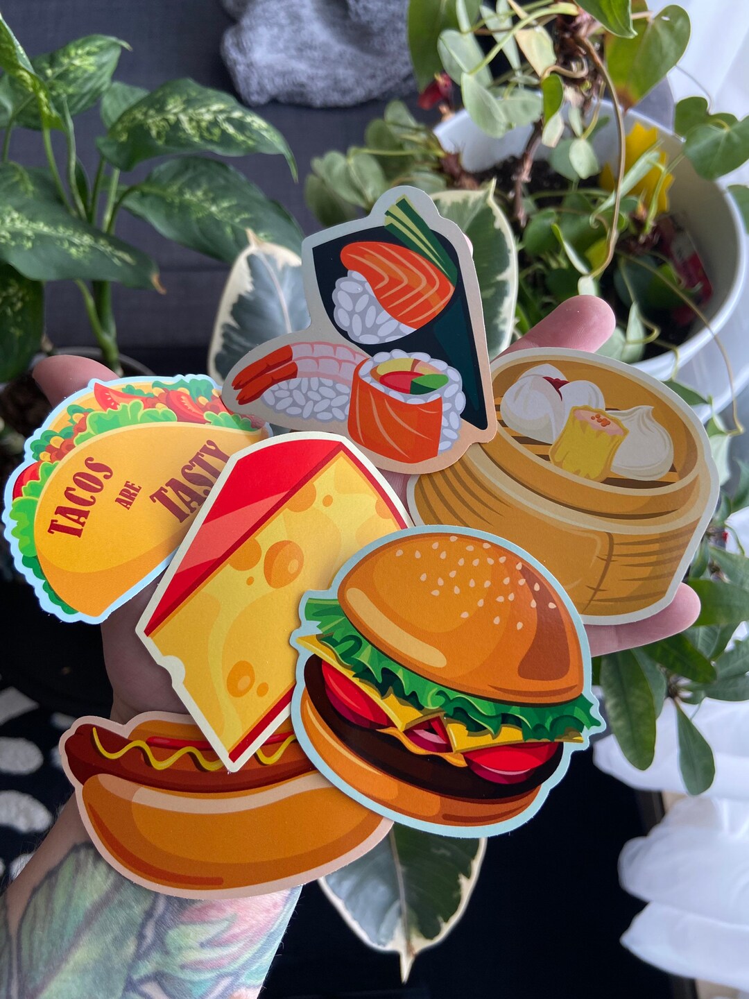 Tasty Bites Diecut Sticker Six Pack | Waterproof - Etsy
