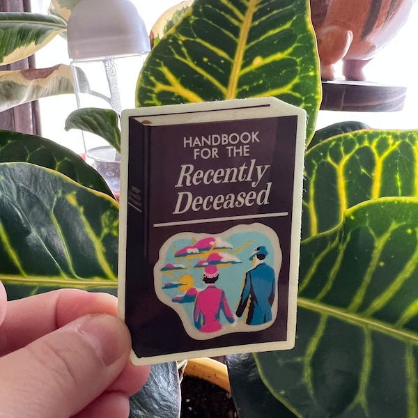 Glow-in-the-Dark Sticker - Handbook for the Recently Deceased