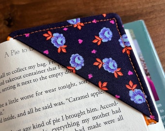 Purple Roses Corner Bookmark