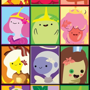 Princesses of Adventure Time Stickers 12pk