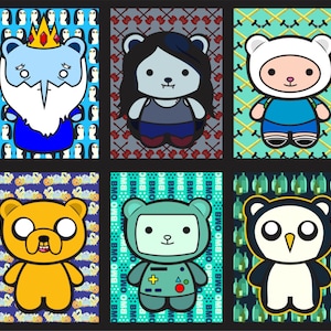 Adventure Time Bitty Bears - Sticker 10 Pk