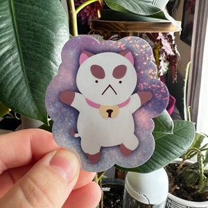 Puppycat Glitzer DieCut Sticker