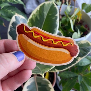 Hot Dog DieCut Sticker | Waterproof