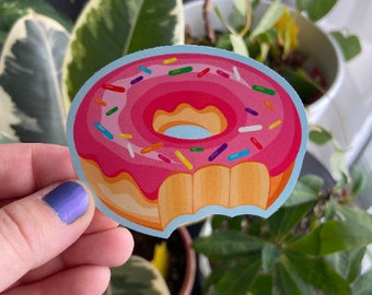 Donut DieCut Sticker | Wasserdicht