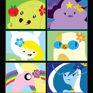 Stickers Ladies of Adventure Time 10 per pak