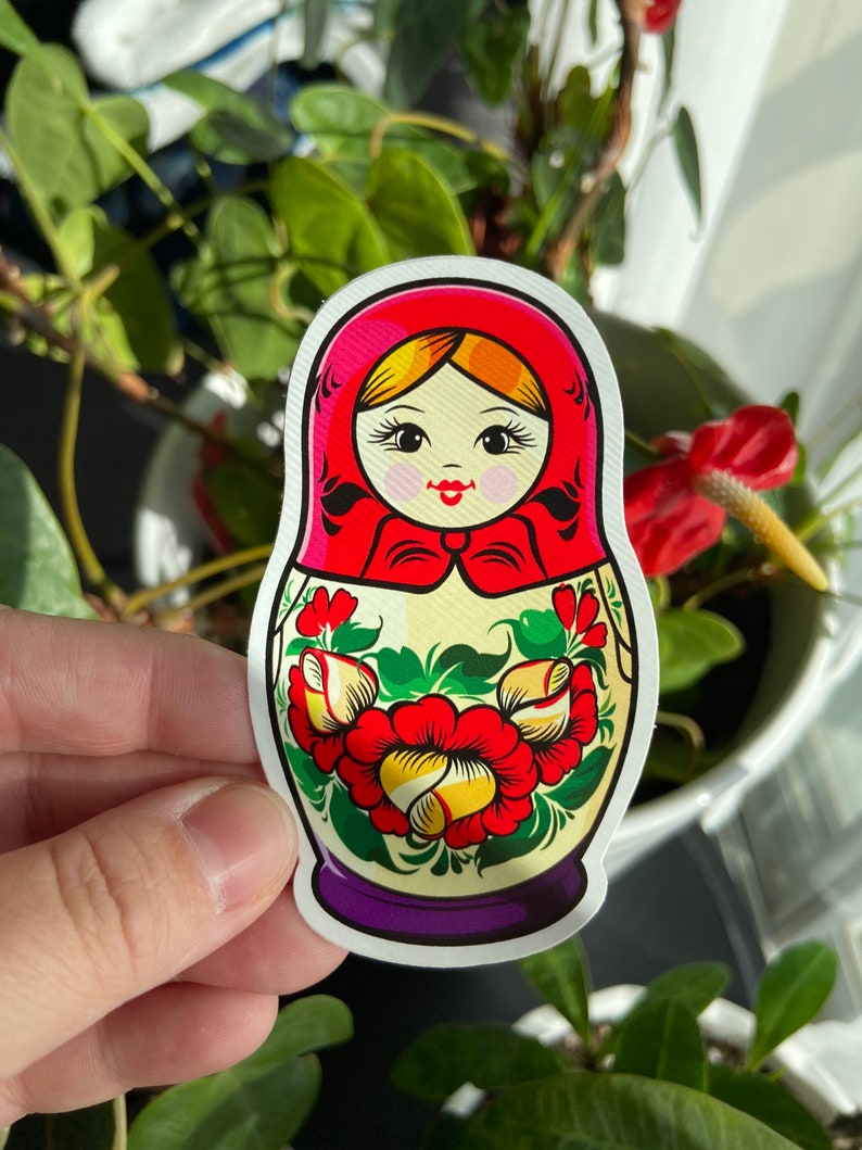 Matryoshka Doll DieCut Sticker Waterproof image 1