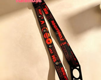 Kpop Lightstick Strap / Concert Lightstick Holder / Adjustable Crossbody Strap  - Fanmade Kpop Accessory/ ARMY Fan Gift (Arirang)