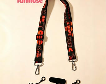 Kpop Phone Strap Crossbody | Adjustable Phone Lanyard | Dual Clip Bag Strap | Concert Strap - Fanmade Kpop Accessory/ARMY Fan Gift (Arirang)