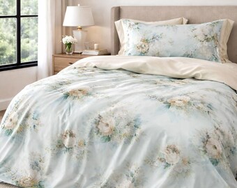 Maulbeerseide Tröster, botanischer Blumensommertröster Bettbezug, atmungsaktive Luxusbettwäsche