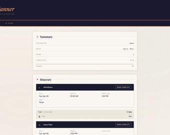 Personal Trip Planner