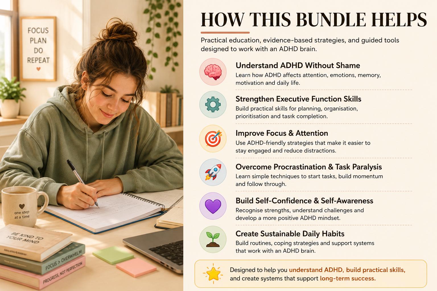 Buy ADHD Planner Bundle 2026. Executive Function Workbook ...