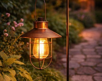 Portable Solar Garden Lights Warm Outdoor Pathway Lighting Decor