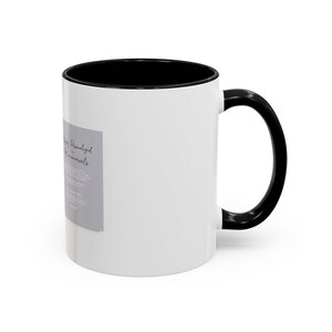 11oz White Mug, Hyper-Personalized Pet Memorials, Minimalism Style Pet Portrait image 2