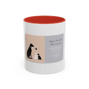 11oz White Mug, Hyper-Personalized Pet Memorials, Minimalism Style Pet Portrait image 19