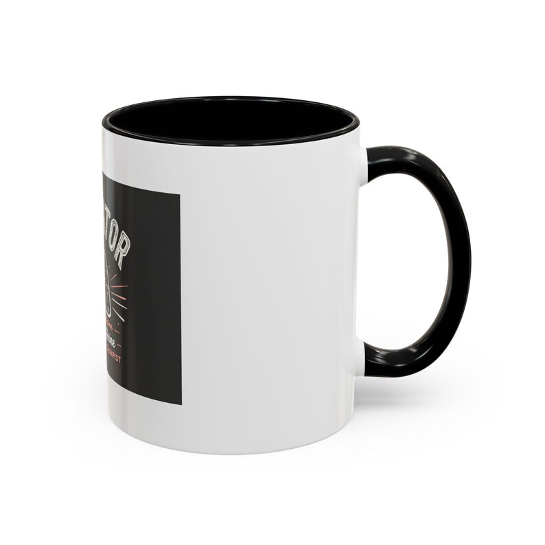 Respiratory Therapist Mug, Fueled by Caffeine, Lungs Design (11oz White Mug) image 2