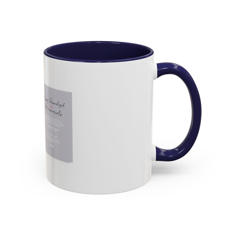 11oz White Mug, Hyper-Personalized Pet Memorials, Minimalism Style Pet Portrait image 8