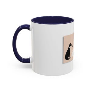 11oz White Mug, Hyper-Personalized Pet Memorials, Minimalism Style Pet Portrait image 9