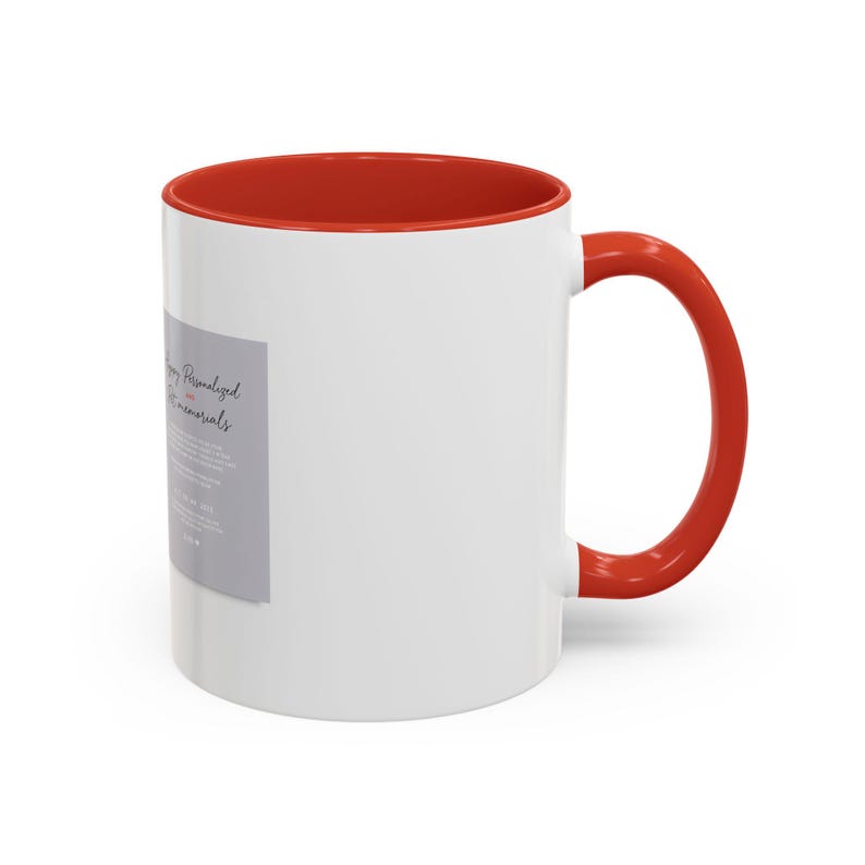 11oz White Mug, Hyper-Personalized Pet Memorials, Minimalism Style Pet Portrait image 20