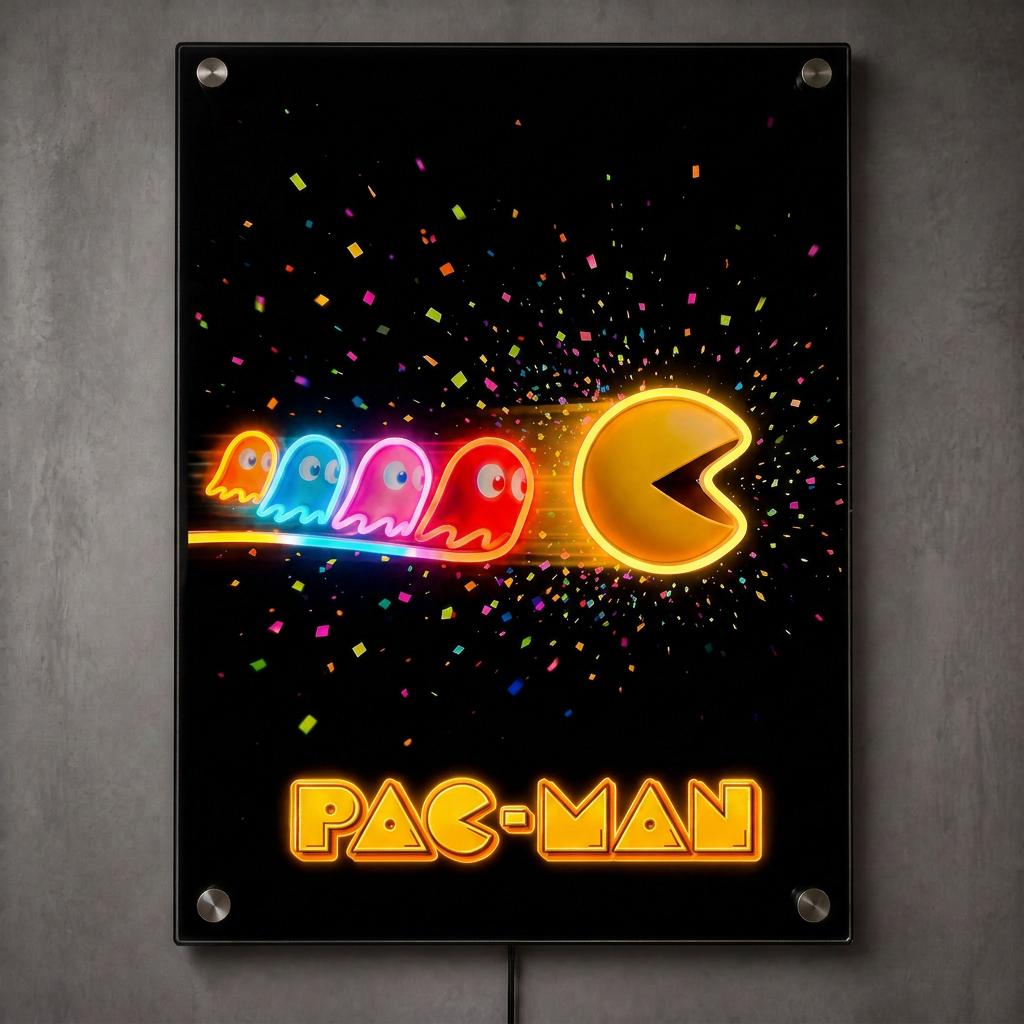 Pac Man Neon Sign - Etsy
