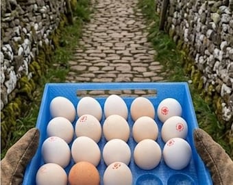 Large 25-Egg Tray for Refrigerator or Counter