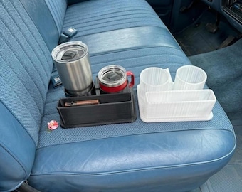 Bench Seat Cup Holder Storage Organizer for OBS Ford, Chevy Squarebody Trucks