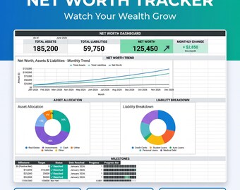 Net Worth Tracker & Growth Dashboard