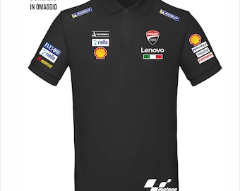Polo Ducati Corse, MotoGP, carreras, circuito, +3 pegatinas de regalo. Disponible en todas las tallas.