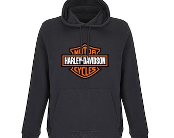 Harley Davidson hoodie, motoren, motorrijders, Amerika, reizen, centauren, unisex, cadeau.