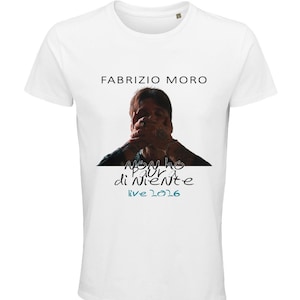 Fabrizio Moro T-Shirt, Ich fürchte mich vor nichts, Live 2026. Tour, Musik, Konzerte, 100% Baumwolle.