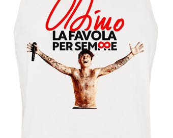 Débardeur ULTIMO, le conte de fées pour toujours concert 2026 Rome-Tor Vergata, Sanremo, musique, 100% coton, Italie, unisexe, cadeau.