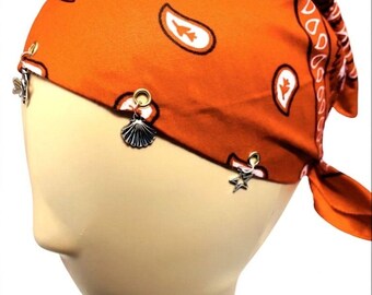 Nueva bufanda tipo bandana Viral con dije a tu elección - bufanda con múltiples dijes - para mujeres y niñas - 100% algodón