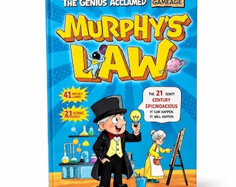 Murphy's Law Comic Book, Growth Mindset Kids Gift, Brain Booster Picture Book, Funny Science Comic for Smart Kids, Clever Life Skills Guide,