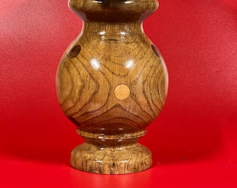 Sycamore Polka Dot Wood Vase