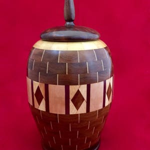 Mahogany Memorial Urn U14