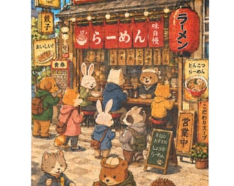 Animal's Ramen Time, Puzzle (96, 252, 500, 1000-Piece)