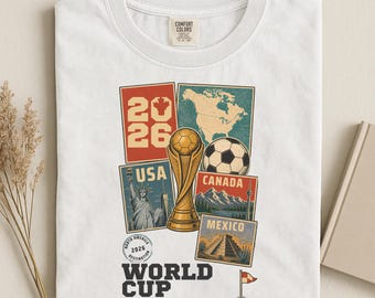 2026 World Soccer Cup Shirt, USA Canada Mexico Soccer Tournament Tee, Comfort Colors®