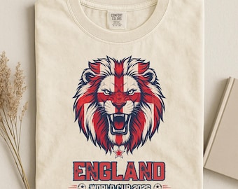 England World Soccer Cup 2026 T-shirt, UK Soccer Fan Tee, Comfort Colors®