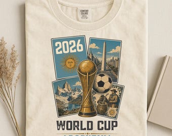 2026 World Soccer Cup shirt, Argentina Soccer tournament tee, Comfort Colors®