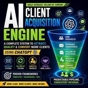 AI Client Acquisition Engine: Build a Predictable Pipeline with ChatGPT for Outreach, Follow-Up and Conversion