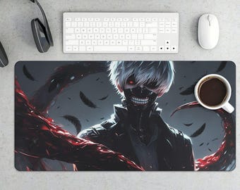 Alfombrilla de ratón para juegos de Tokyo Ghoul Kaneki Ken / Alfombrilla de escritorio de anime