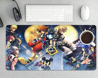 Kingdom Hearts Sora & Friends Gaming Mouse Pad - Large Desk Mat for Gamers
