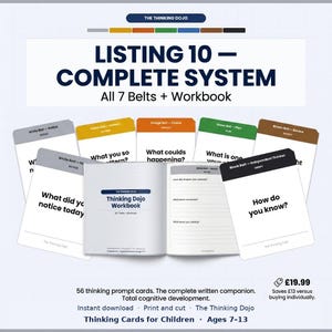 Thinking Skills for children | The Thinking Dojo | Complete SYSTEM | Printable Cards | Ages 7-13